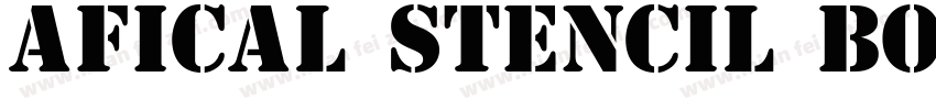 Afical Stencil Bold字体转换